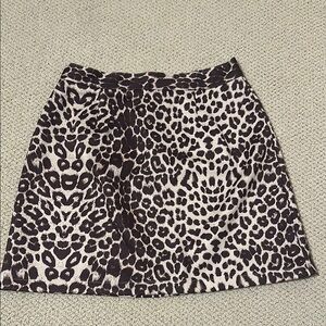Vintage Leopard Print Women's Skirt